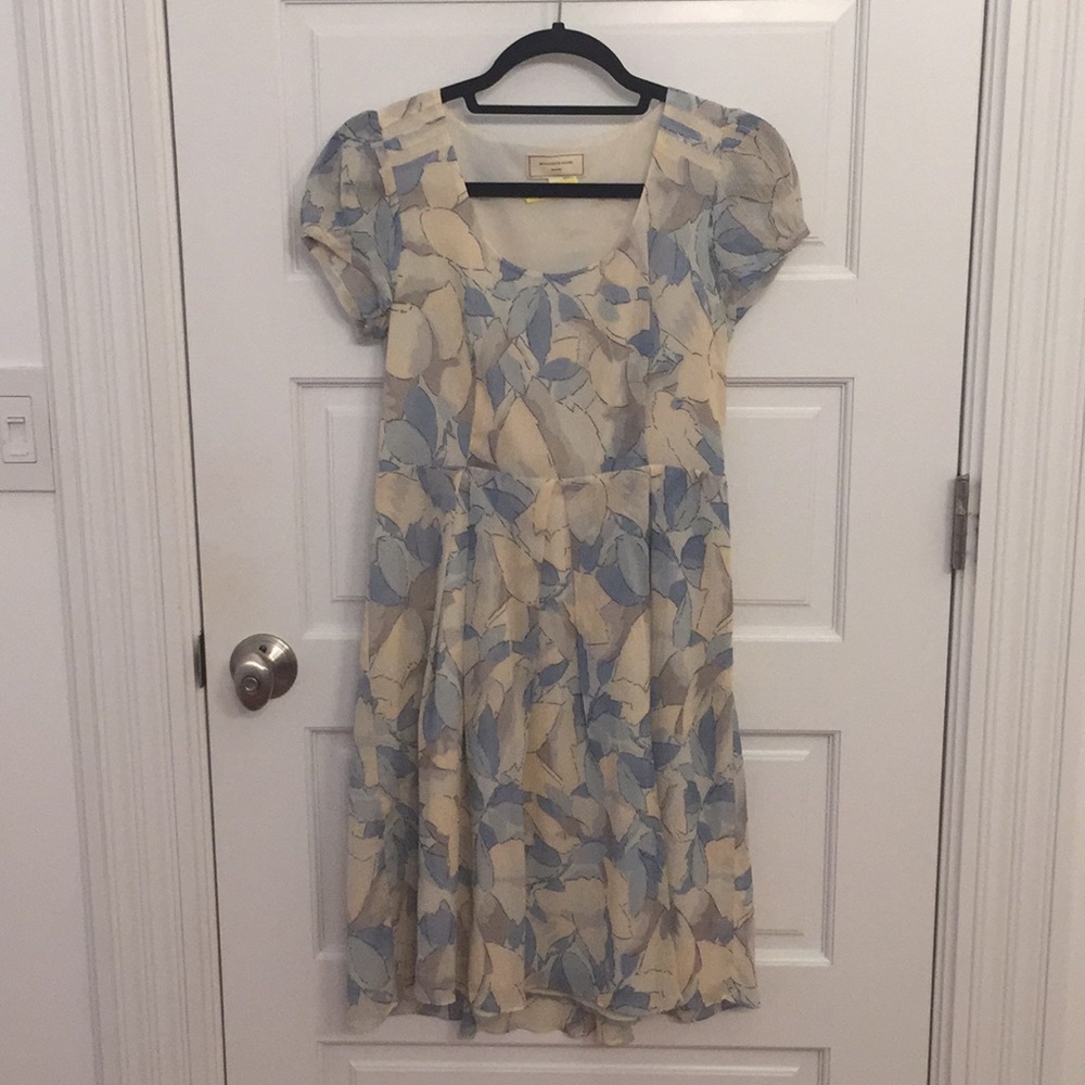 Anthropologie floral dress, sz 0